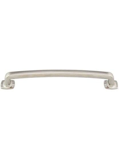 Belcastel Flat-Bottom Cabinet Pull - 6 1/4 inch Center-to-Center in Polished Nickel.